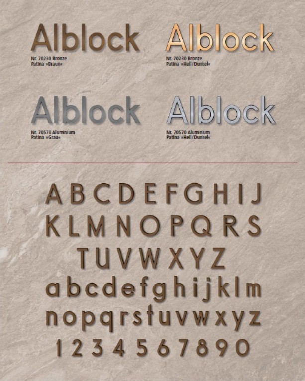 Lettertype Alblock