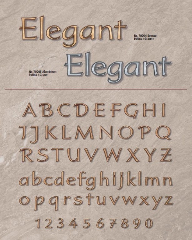 Lettertype Elegant