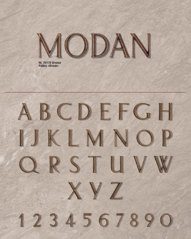 Lettertype Modan