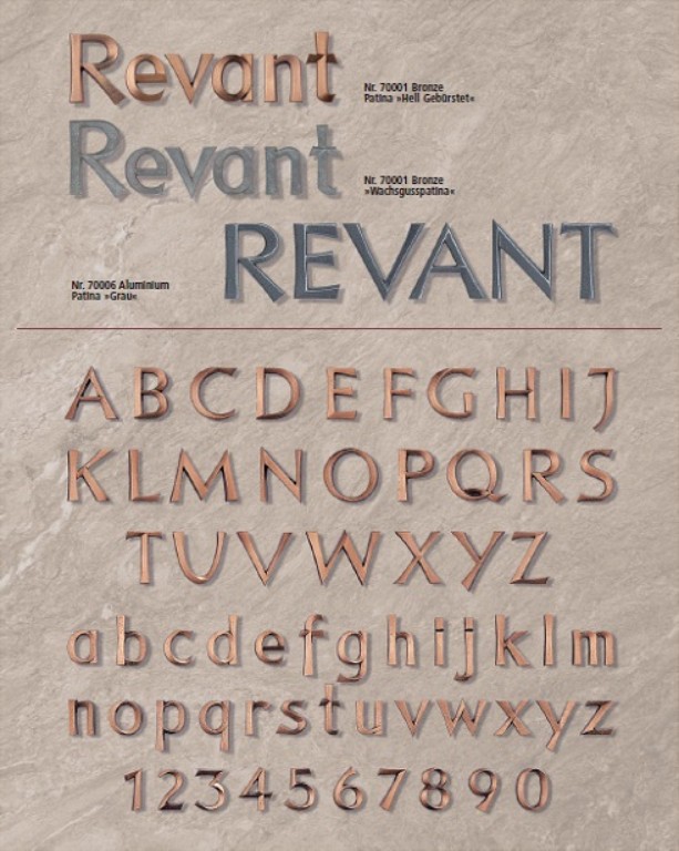 Lettertype Revant