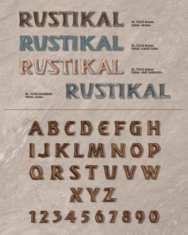 Lettertype Rustikal